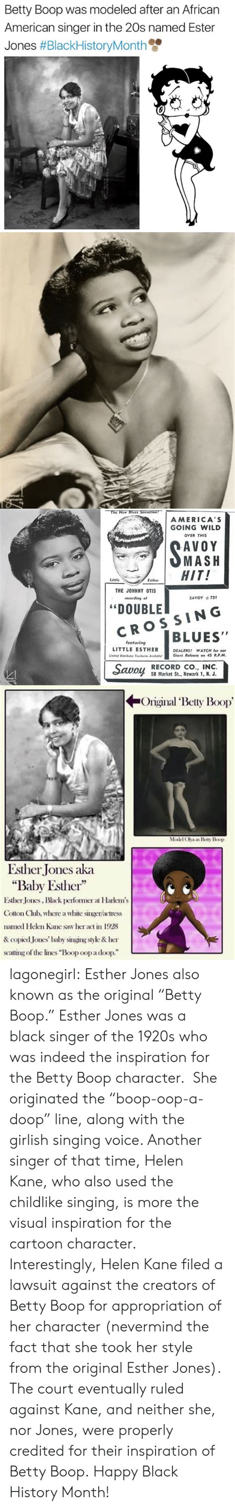 Betty Boop Was Modeled After An African American Singer In The 20s