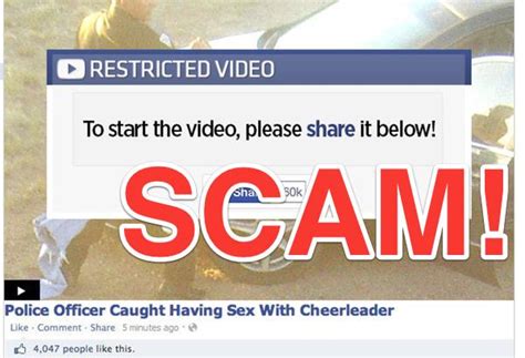 police officer caught having cheerleader sex facebook scam spreads