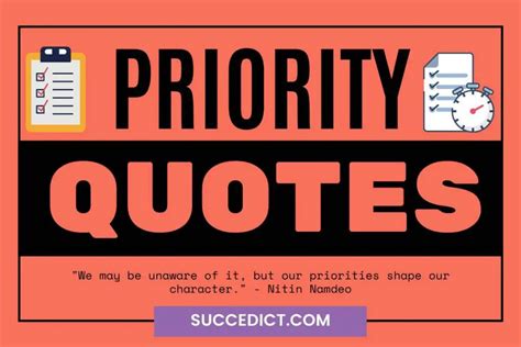51 Priority Quotes And Sayings For Inspiration Succedict