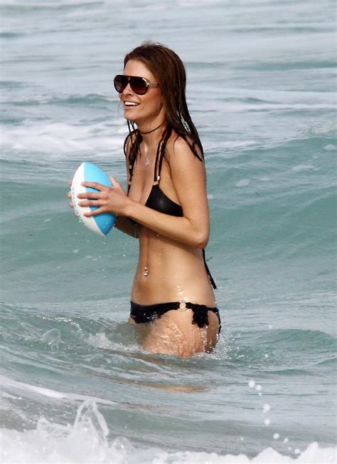 Maria Menounos Pussy Slip In Wet Black Bikini On The Miami Beach Porn
