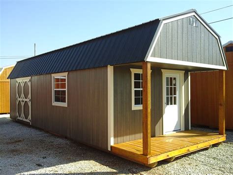 12x32 Lofted Barn Cabin Poly Storage Site