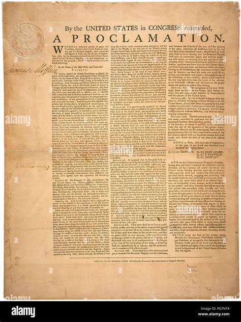Treaty Of Paris Hi Res Stock Photography And Images Alamy