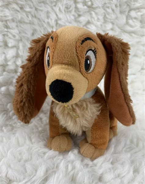 Disney Lady And The Tramp Plush Dog 6 Stuffed Animal Brown Ebay