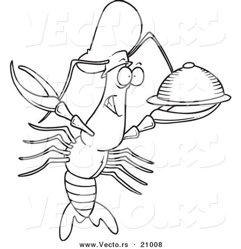 Download a free preview or high quality adobe illustrator ai, eps, pdf and high resolution jpeg versions. Vector of a Cartoon Chef Crawdad Holding a Platter ...