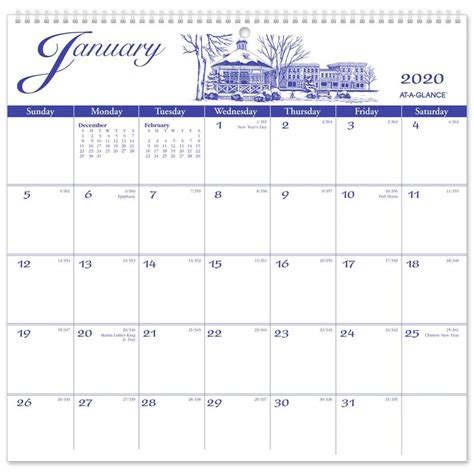 At A Glance 2020 Monthly Wall Calendar 12 X 11 34 Medium