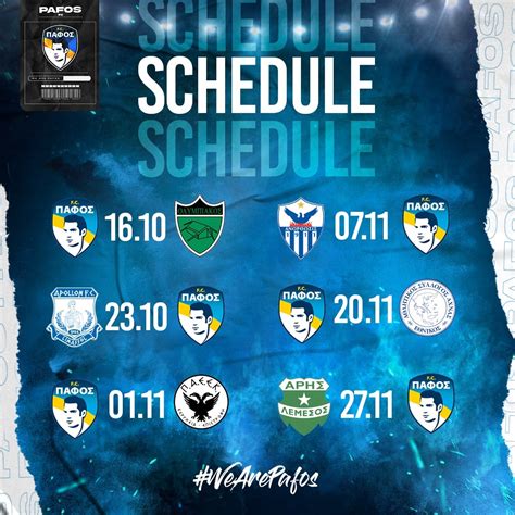 Pafos Fc Next Games Schedule Pafos Fc