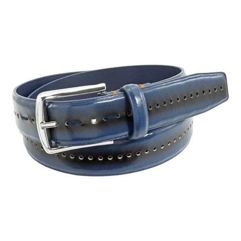 Men S Stacy Adams Carnegie Mm Leather Belt Indigo Belts Leather Belts Mens Belts Kid