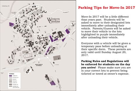 Western Carolina University Parking And Transportation
