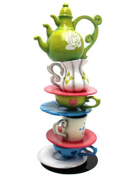 Giant Alice Crockery Stack Event Prop Hire Alice In Wonderland