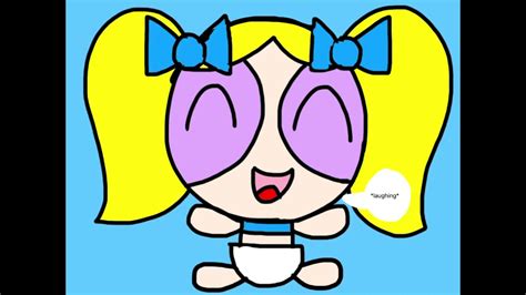 Powerpuff Girls Drawingsbaby Bubbles Laughing Youtube