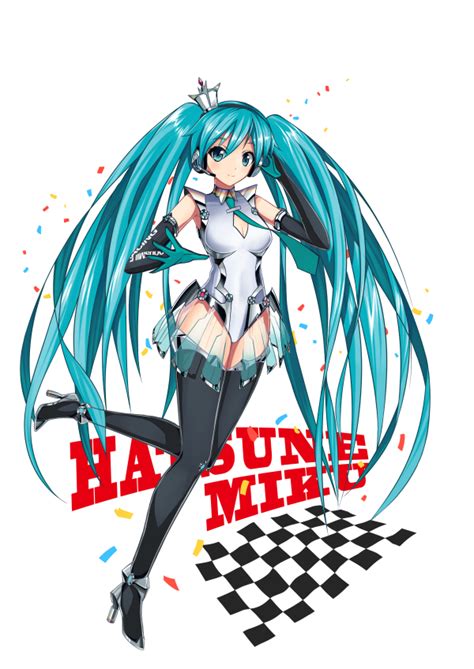 Hatsune Miku Racing Miku And Racing Miku Vocaloid And More Drawn