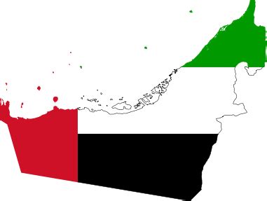Flag map of the United Arab Emirates | United arab emirates, Emirates, United arab