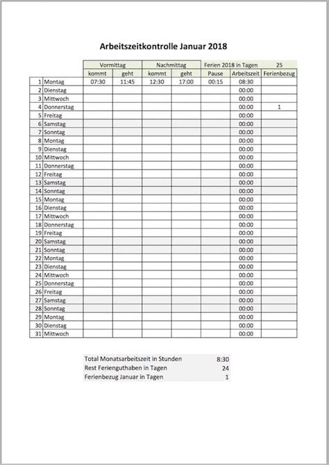 Damit hast du schon mal die grundeinstellung für die 12 nun kannst du deinen stundennachweis monat für monat ausdrucken und deinen mitarbeitern zum. Einfache Stundenzettel Zum Ausdrucken