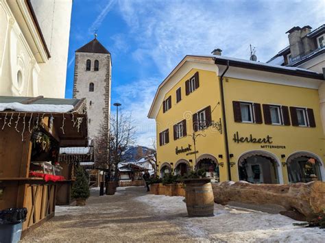 San Candido Italy December 30 2022 Beautiful Sunny Day Of Winter