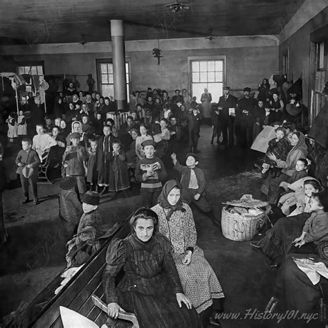 Immigrants Just Arrived At Ellis Island Nyc In 1870