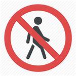 Road Pedestrians Symbol Safety Enter Icon Traffic