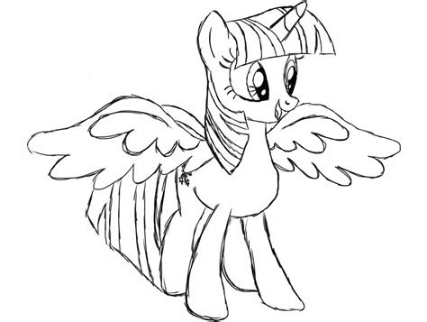 Alicorns are pony characters in my little pony friendship is magic, my little pony: Princess Twilight Sparkle Alicorn Coloring Page | Ausmalen ...