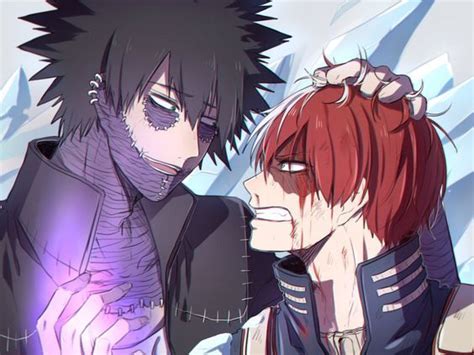 Pin De Hewaki En Mha Dabi X Shoto Personajes De Anime Dibujos