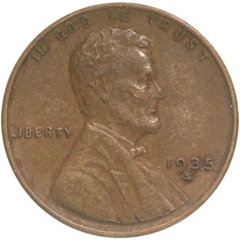 1935 S Lincoln Wheat Cent Extra Fine Penny Xf Daves Collectible Coins