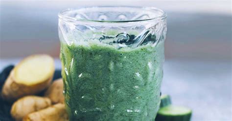 Ginger, Cucumber and Lemon Detox Drink to Help Burn Belly Fat