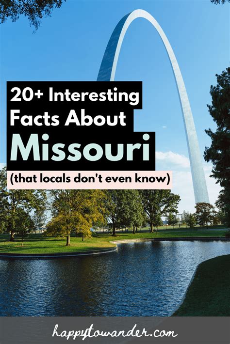 20 Fun And Interesting Facts About Missouri Fun Facts Facts Missouri