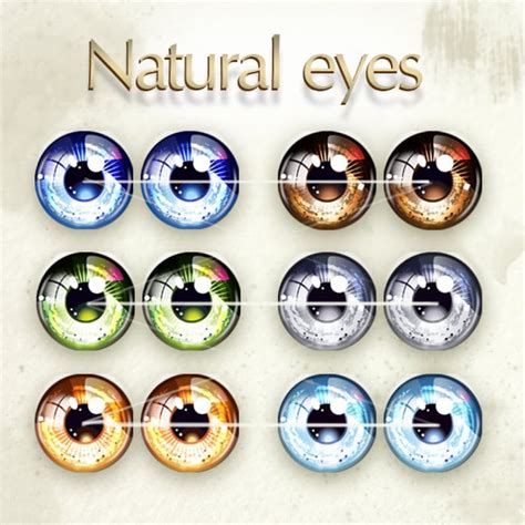 Natural Anime Printable Eyes Realistic Iris Download For Mini Etsy