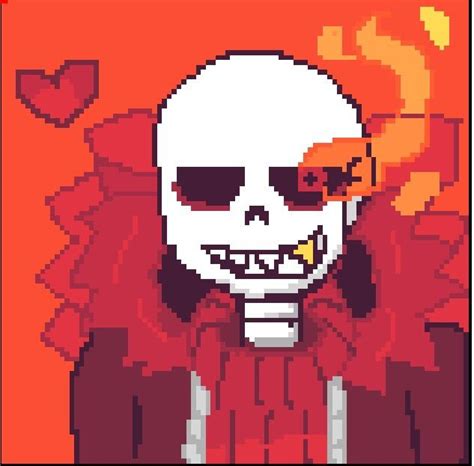 Underfell Sans Pixel Art Official Sans Amino Amino