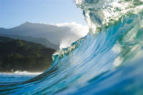 An Ocean Wave Is Seen From Under The Water