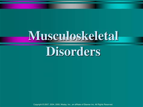 Ppt Musculoskeletal Disorders Powerpoint Presentation Free Download