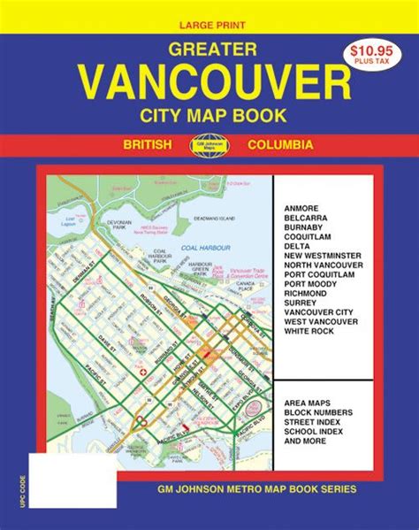 Vancouver Greater British Columbia Street Mapbook Gm Johnson Maps