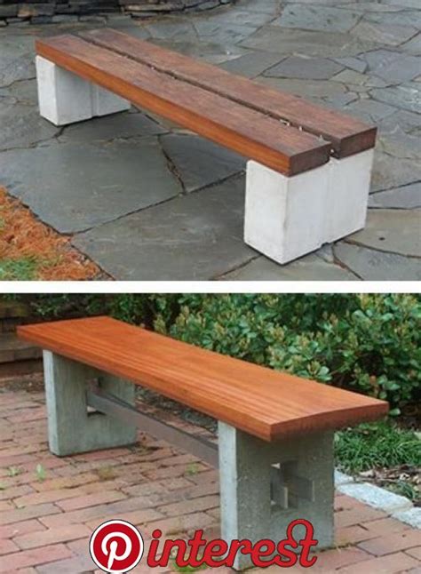 Concrete.. Concrete blocks and wood provide the ideal combination of