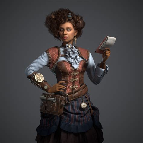 Artstation Steampunk Character Real Time
