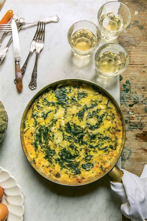 Spinach Mint And Melted Cheese Syrian Frittata Recipe Frittata
