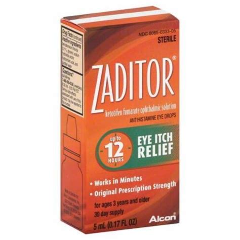 Zaditor Sterile 12 Hour Itchy Eye Relief Solution 16 Fl Oz Fred Meyer