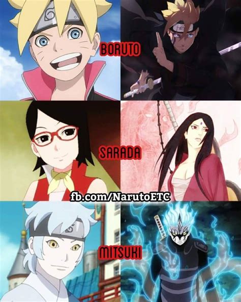 The Future Grown Up Versions Of Boruto Sarada Mitsuki ️ ️ ️ Naruto