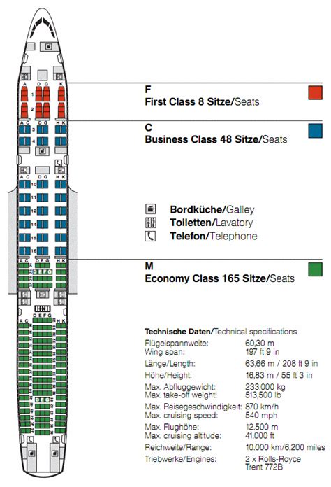 Airbus A330 300 Sitzplan