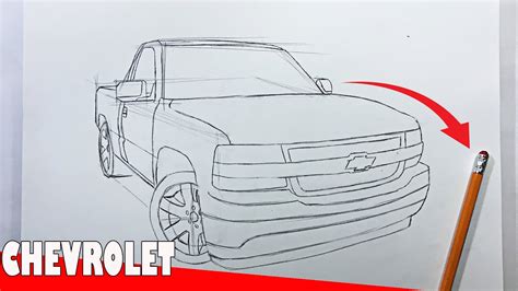 Como Dibujar Una Camioneta Chevrolet Youtube
