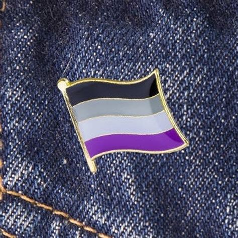 Asexual Pin Asexual Pride Flag Badge Ace Pride Enamel Pin Etsy Uk