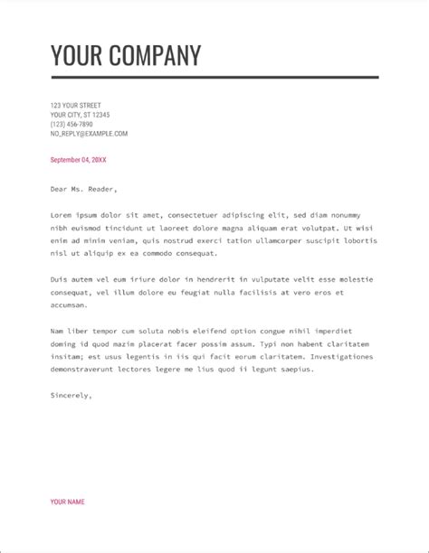 Cover Letter Free Template Google Docs