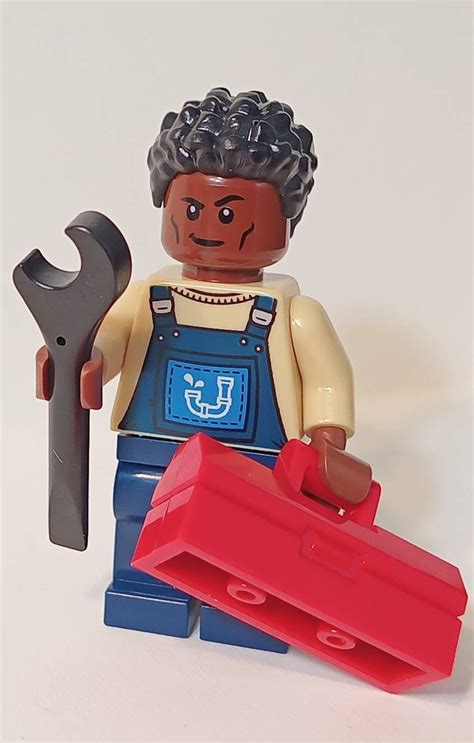 Plumber Lego Black Minifigure Custom New African American Etsy