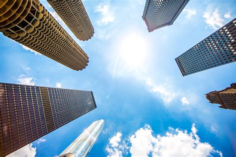 Worms Eye View Of High Rise Buildings During Daytime Hd Wallpaper