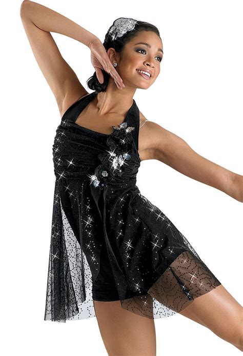 Sequin Lace Asymmetrical Biketard Cute Dance Costumes Dance Outfits