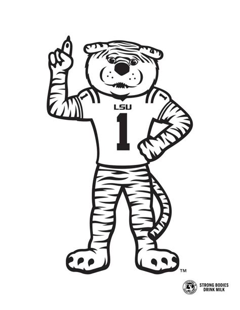 Coloring Sheets From LSU Athletics LSU Lsu Coloring Sheets Strong
