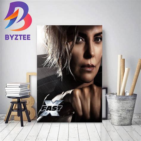 Charlize Theron As Cipher In Fast X Decor Poster Canvas Byztee