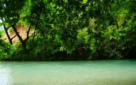Wallpaper 1920x1200 Px Greece Green Landscape Nature River