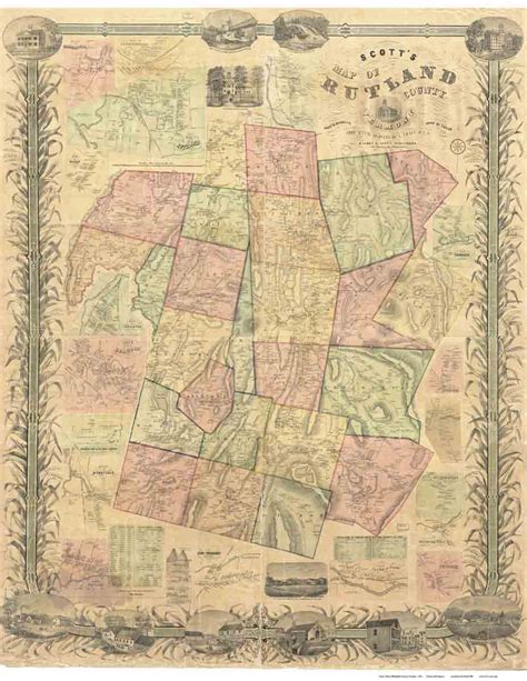 Rutland County Vermont Maps