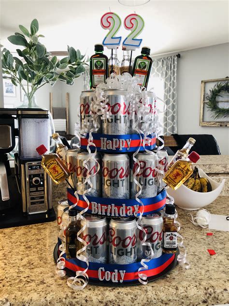 Beer Cake Design With Coors Light 21st Birthday Beer Cake 21st