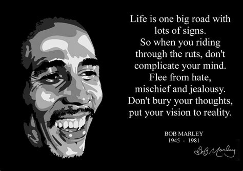 Bob Marley Quote 1 Inspirational Artwork Reggae Legend
