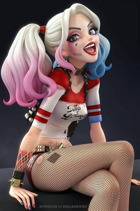 Pin En Harley Quinn Art