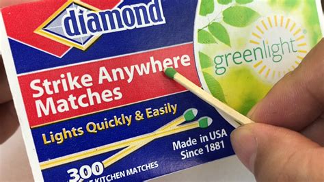 Diamond Greenlight Strike Anywhere Matches Review Youtube
